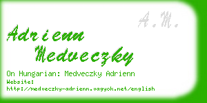 adrienn medveczky business card